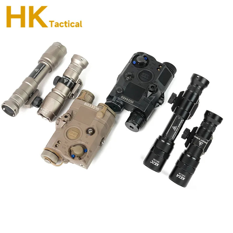 SF M600 M300 Series Tactical Flashlight M600B M300B LED White Light Fit 20MM Rail Rifle Scout Light 500 LM Outdoor Flashlight
