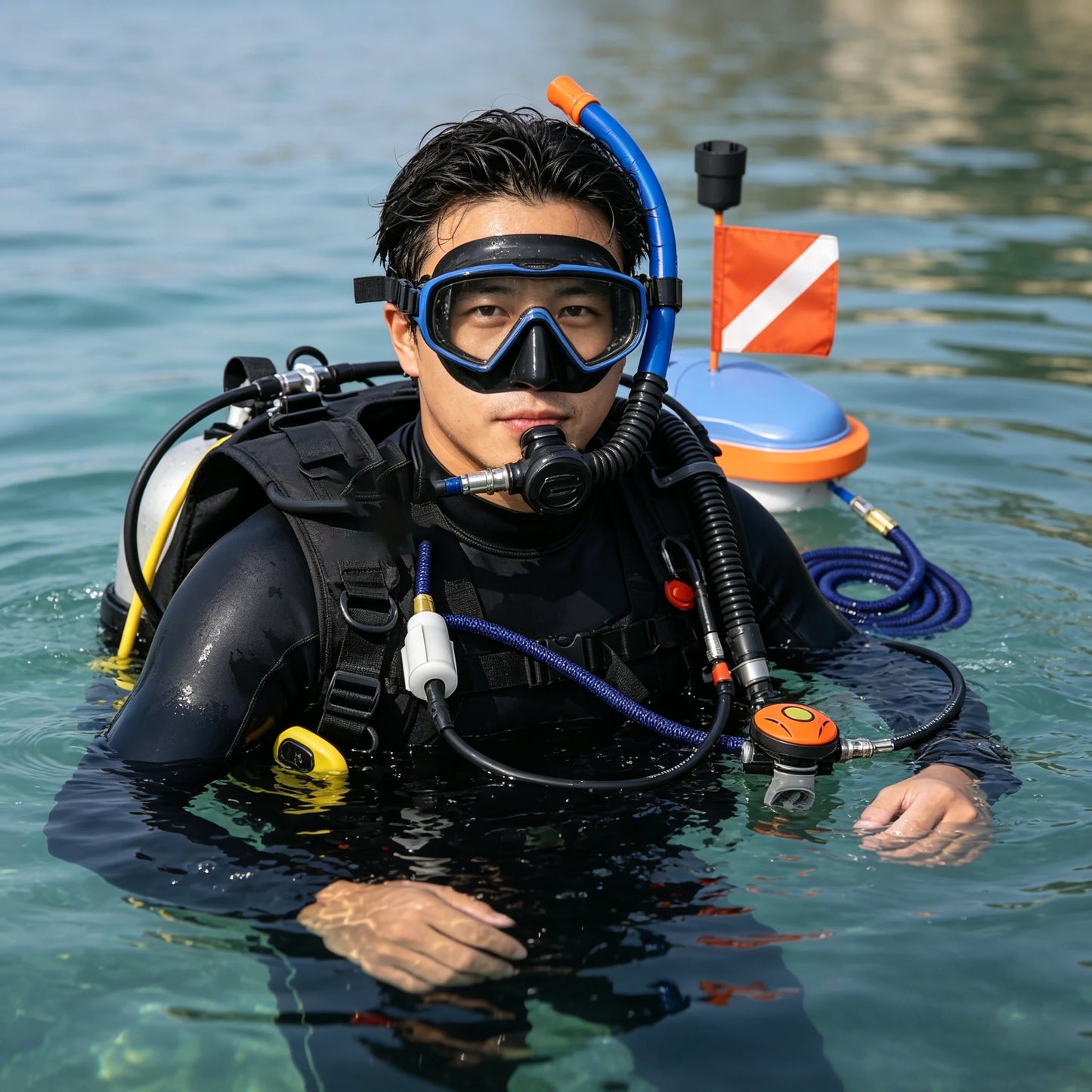 LIEYU Portable Tankless Scuba Diving Ventilator Underwater 45min Working 7m Depth Waterproof Rechargeable Snorkeling Equipment