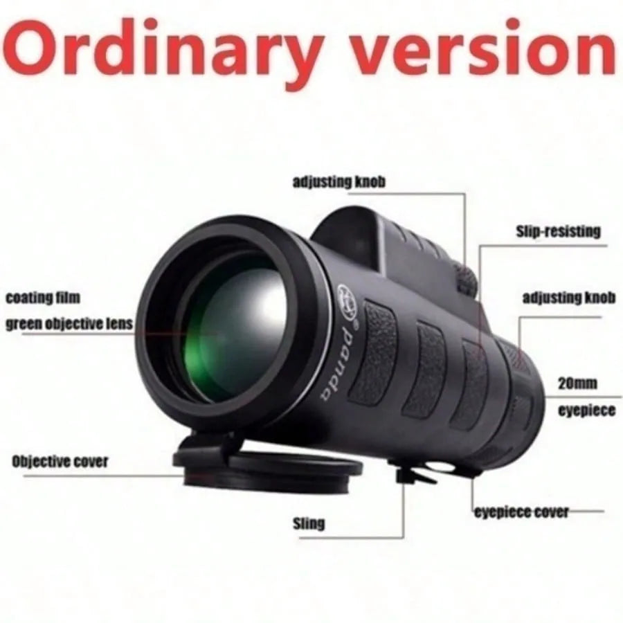 Extra Long 9800M/300000M Compass Flashlight  Night Vision High Angle Monocular Telescope Laser Hiking Travel Portable Telescope