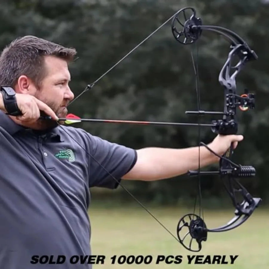Archery Dragon X8 RTH Compound Bow Package for Adults and Teens 18-31 Draw Length 0-70 Lbs Draw Weight up to IBO 310 fps No Bow
