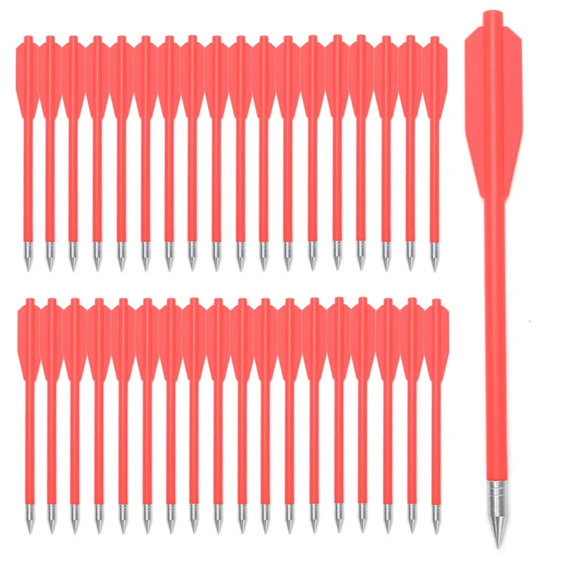 60Pcs Crossbow Bolts 6.3" Carbon Arrows Vanes Pistol Mini Bow Archery Hunting Target Red/Black/Pink/Yellow/Muddy yellow