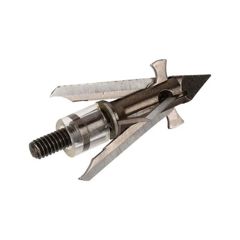 6pcs/1pack Mechanical 4 Blade Stainless Steel Hunting Outdoors Bow Archery 100 Grain Broadheads