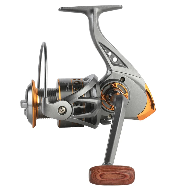 BILLINGS Spinning Reel 12KG Max Drag Professional Fishing Reels 5.2:1 Gear Ratio Fold Rocker Metal Spool 1000/7000 Ideal for Freshwater Saltwater Bass Trout Fishing