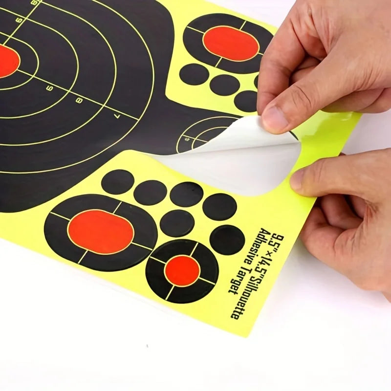 10pcs 9.5"x14.5" Shooting Range Paper Silhouette Splatter Targets For Military Training