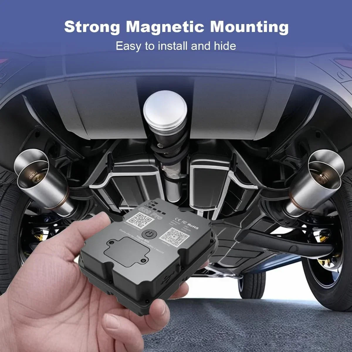 Real-Time GPS Asset Tracker Magnetic Locator with 7500mAh Battery IP67 Waterproof SOS - Requires Subscription