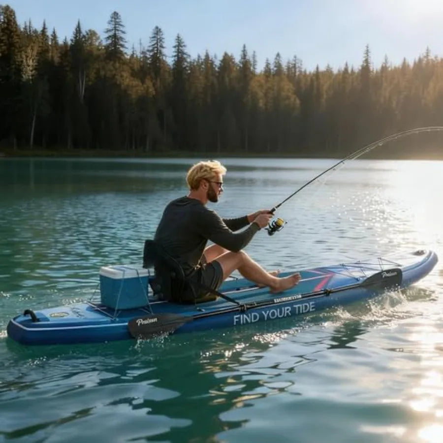 12' x 35" Inflatable Paddle Board, 450lbs Extra Wide Stand Up Paddleboard for Youth/Adults of All Skill Levels, Stable SUP with
