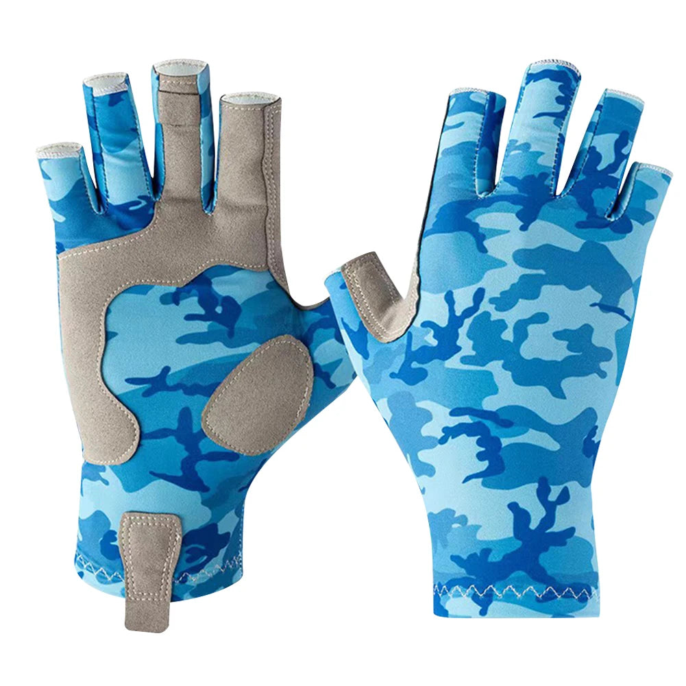 Half Finger Workout Gloves Anti-sting Fingerless Fishing Gloves Wear-resistant Anti-cutting Non-slip Outdoor Fishing Accessories