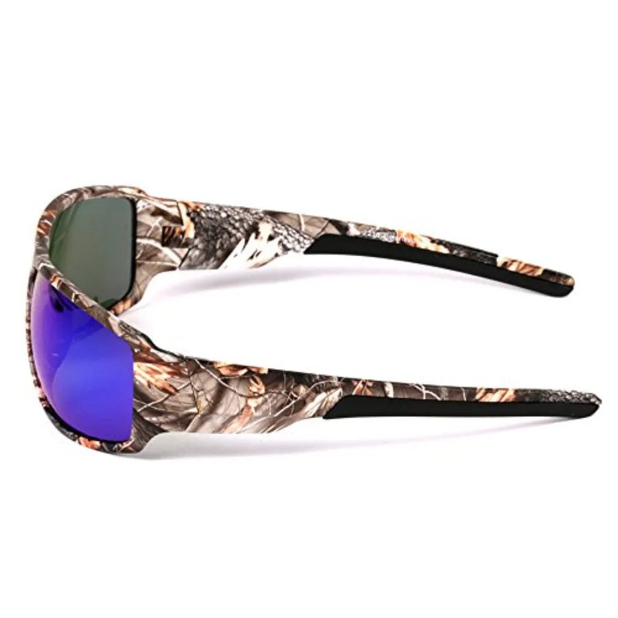 Polarized Outdoor Sports Sunglasses Tr90 Camo Frame for Men Women Driving Fishing Hunting Reduce Glare