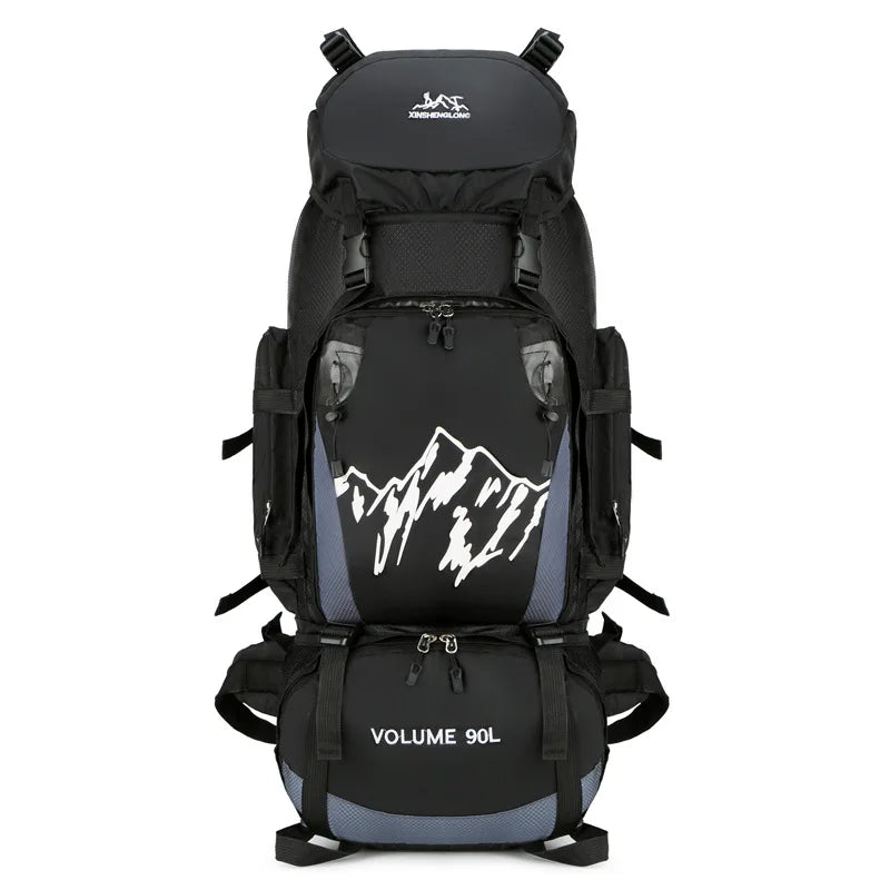 90L Waterproof Hiking Backpack Camping Rucksack Large Capacity Travel Outdoor Sports Bag for Trekking Backpacking and Adventure