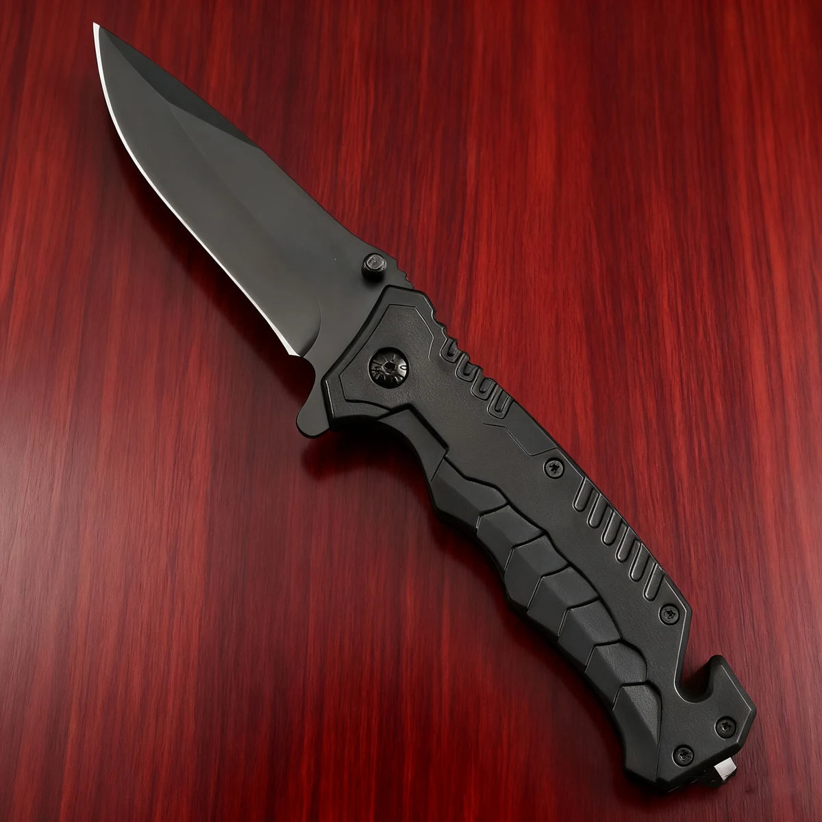 Rush Deer pocket knife, self-defense knife, men's and women's lightweight pocket knife, EDC clip pocket knife, glass crusher