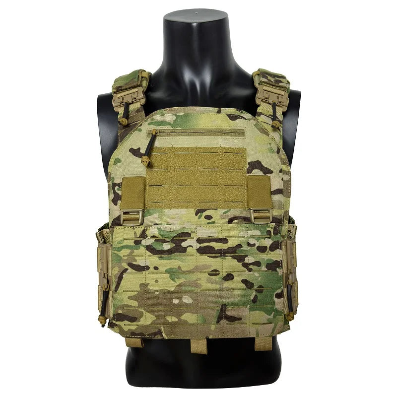Qucik Release Full Protect  Upgrated Laser Cutting plate carrier 1000D Nylong tactical vest