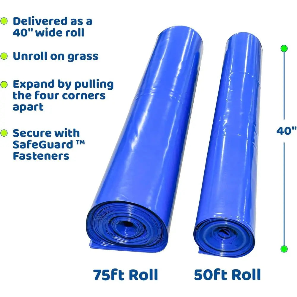Waterslide - The Original Giant Backyard Family Lawn Water Slide - Adult and Teen Super Slip and Slide. Giant Blue Water Slide