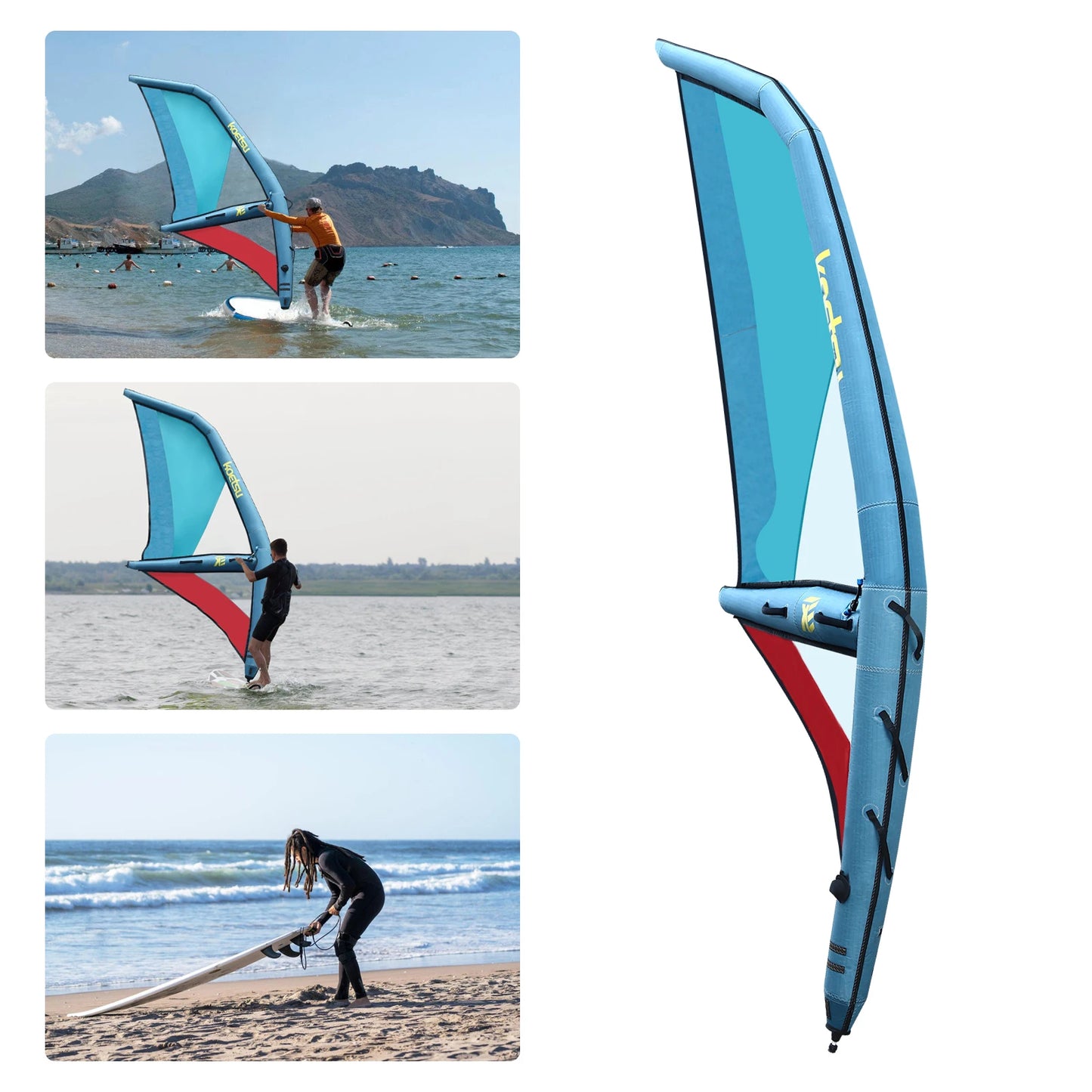 Paddle Board Sail, 45.21ft² SUP Sail Kit with Oxford PVC Fabric, Waterproof Durable Windsurfing Sail for Stand Up Paddle Board