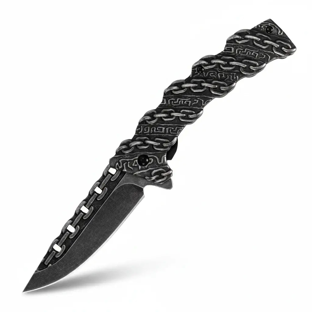 Stainless Steel Folding Knife Portable Utility Knife for Camping-0