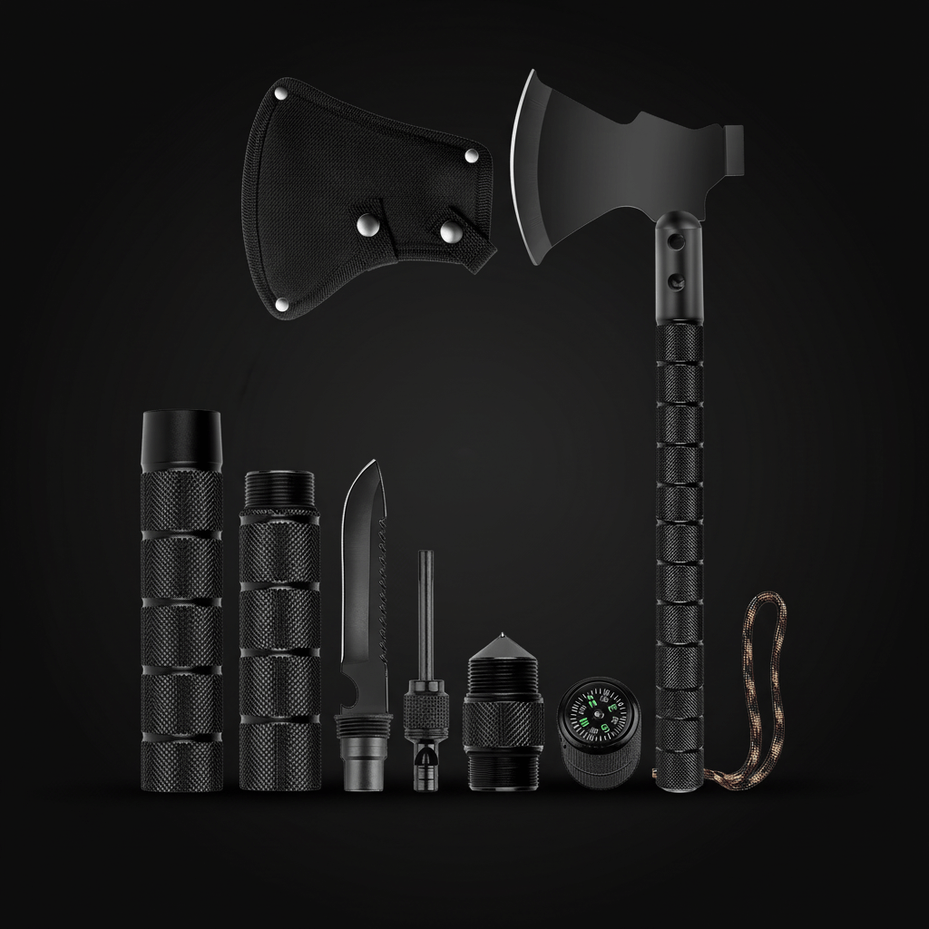 Stainless steel survival axe hammer | Camping, Rock Climbing-1