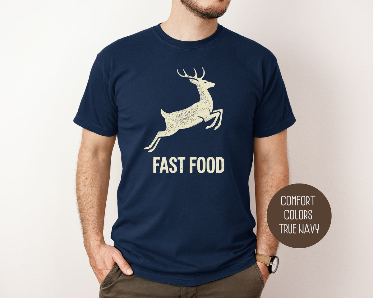 Fast Food Deer Hunting Comfort Colors Shirt-12