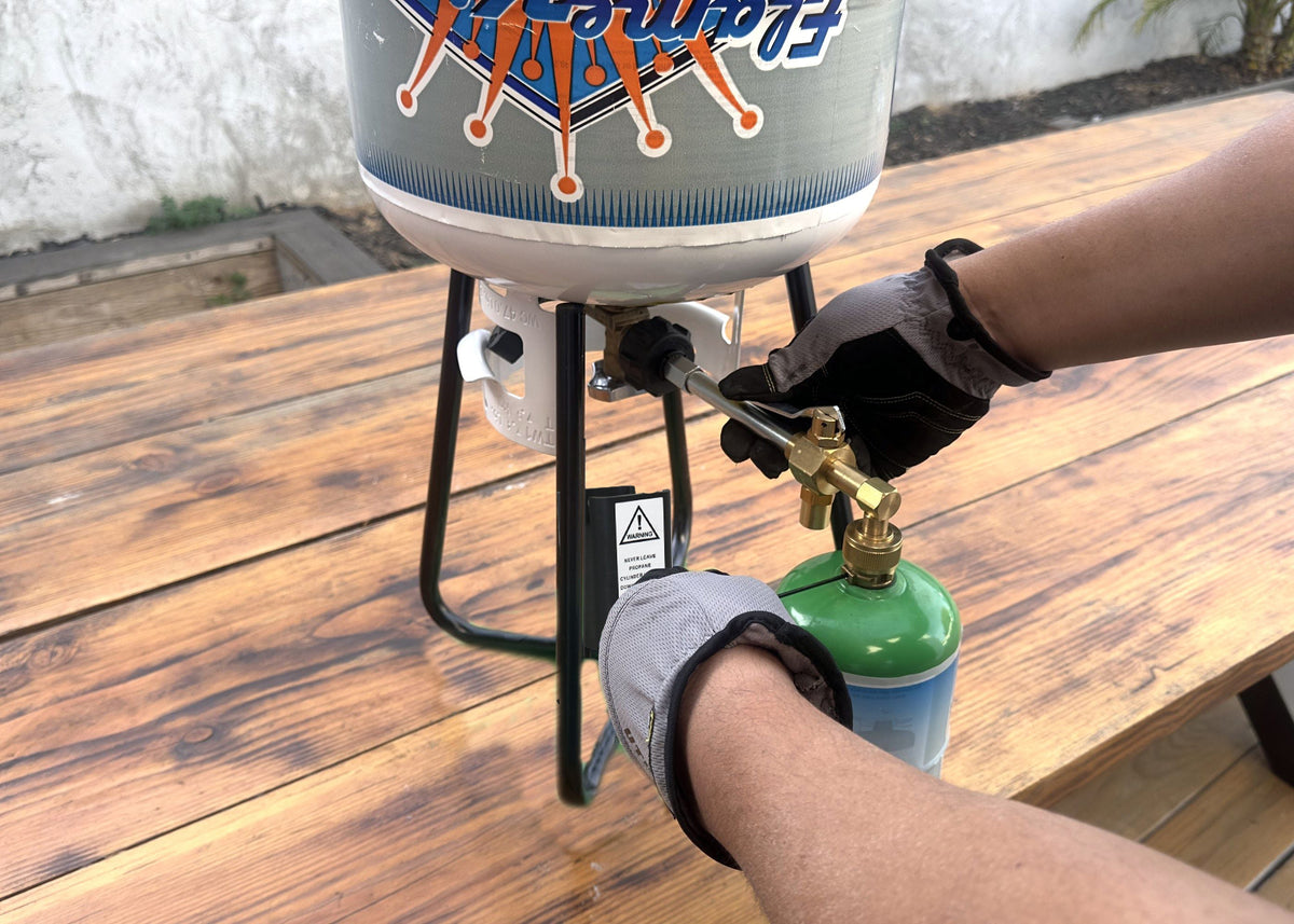 Flame King 1lb Refillable Propane Tank LP Cylinder- 2 Pack Eco Friendly Sustainable Tank