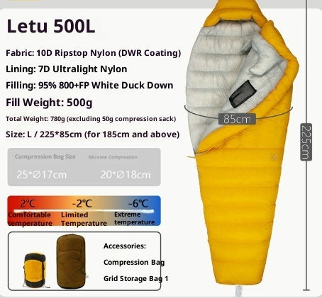 Outdoor Camping Ultra Light Down Sleeping Bag