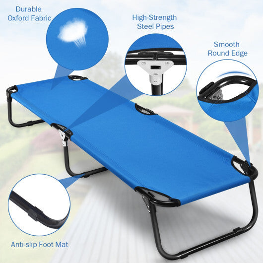 Folding Camping Bed Outdoor Portable Military Cot Sleeping Hiking
