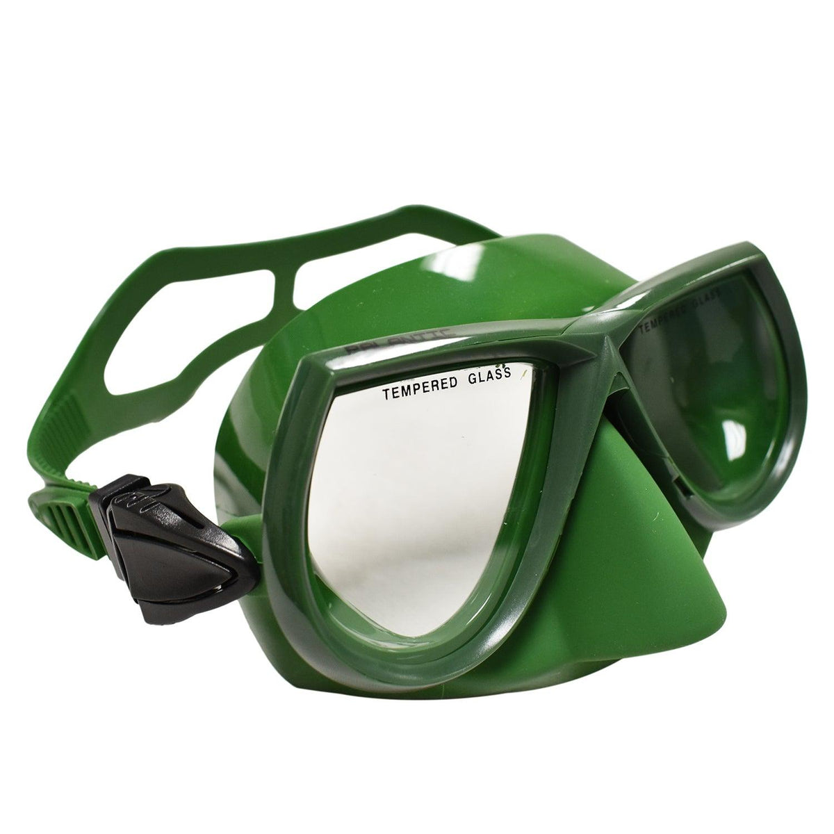 Scuba Diving Spearfishing Free Dive Low Volume Green Silicone Mask