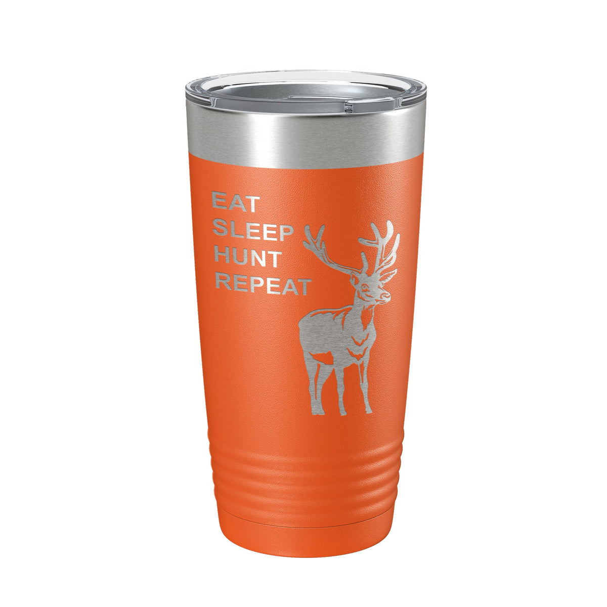 Deer Hunter Tumbler Eat Sleep Hunt Repeat Travel Mug Deer Hunting Insulated Laser Engraved Coffee Cup Gift 20 oz-4