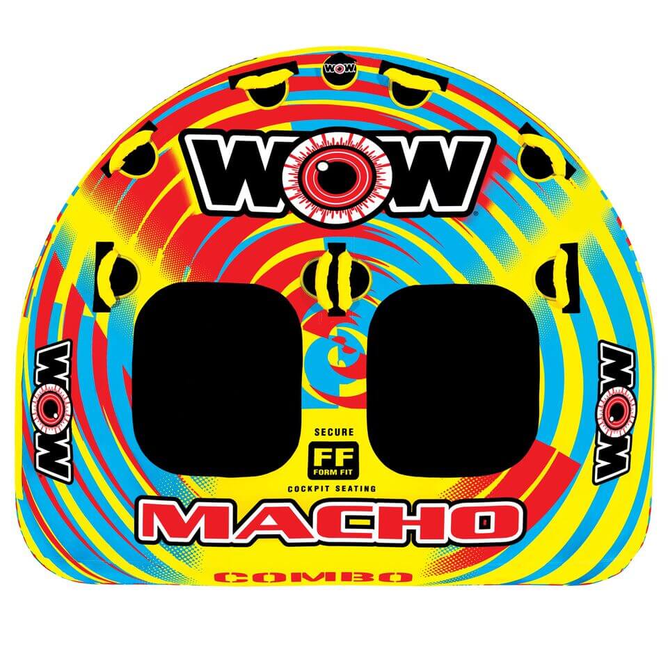WOW Watersports Macho 2 Person Towable Water Tube For Pool and Lake