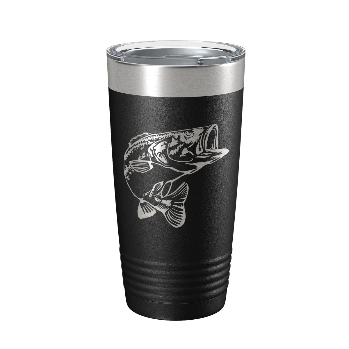 Bass Fishing Tumbler Angler Travel Mug Insulated Laser Engraved Coffee Cup Gift 20 oz-5