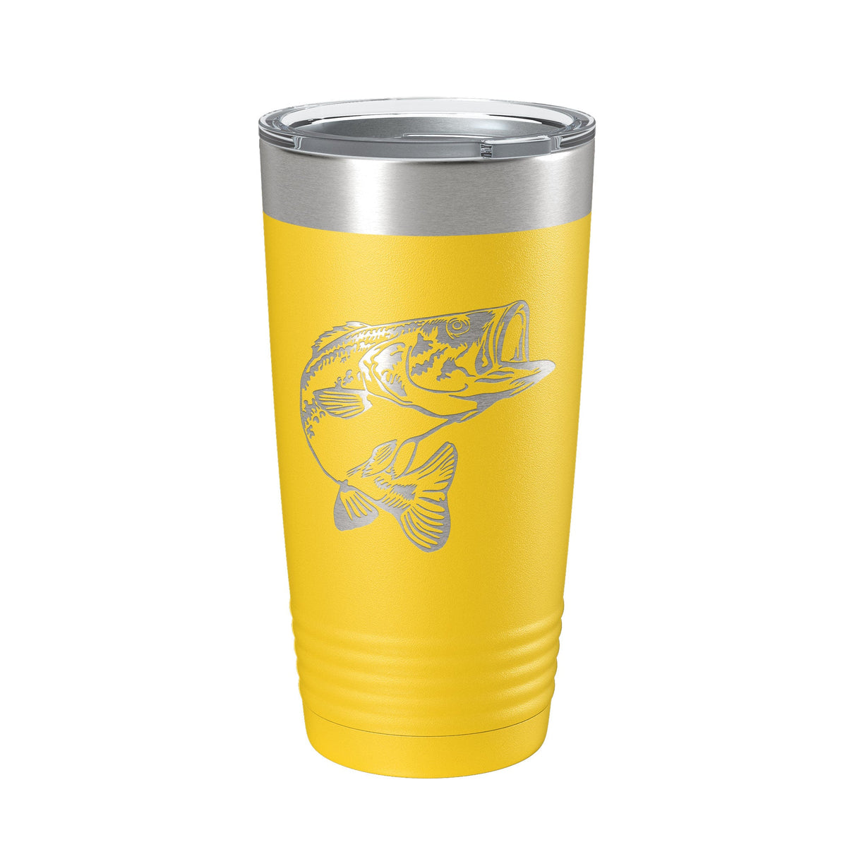 Bass Fishing Tumbler Angler Travel Mug Insulated Laser Engraved Coffee Cup Gift 20 oz-19