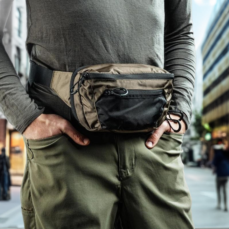 Tactical Molle Chest/Waist CCW Bag (with Pistol Holster) - EDC/Hunting