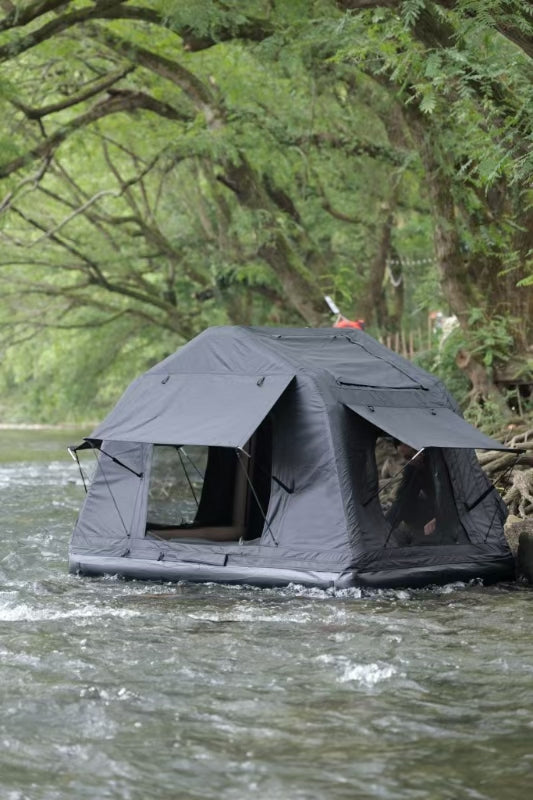 Foldable Inflatable Car Roof Top Tent with Quick Setup - Oxford Fabric