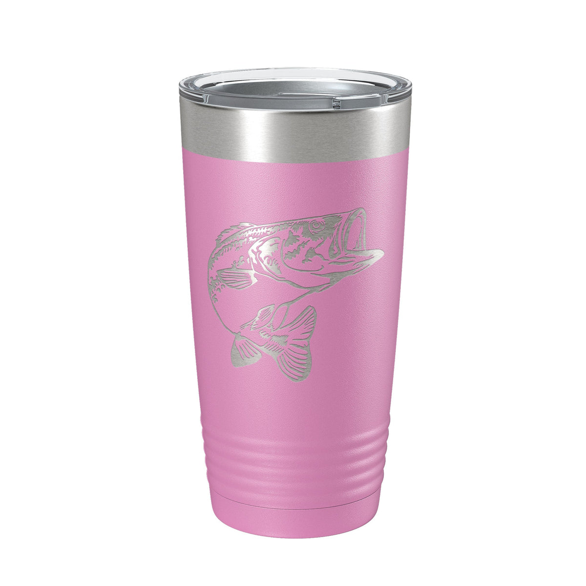 Bass Fishing Tumbler Angler Travel Mug Insulated Laser Engraved Coffee Cup Gift 20 oz-14