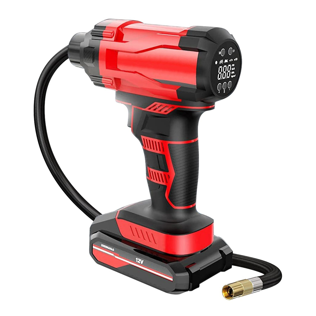 150PSI Cordless Car Tire Pump Rechargeable Tire Inflator 12V Portable Electric Air Compressor with LED Light for Car Bike Motorcycle Ball