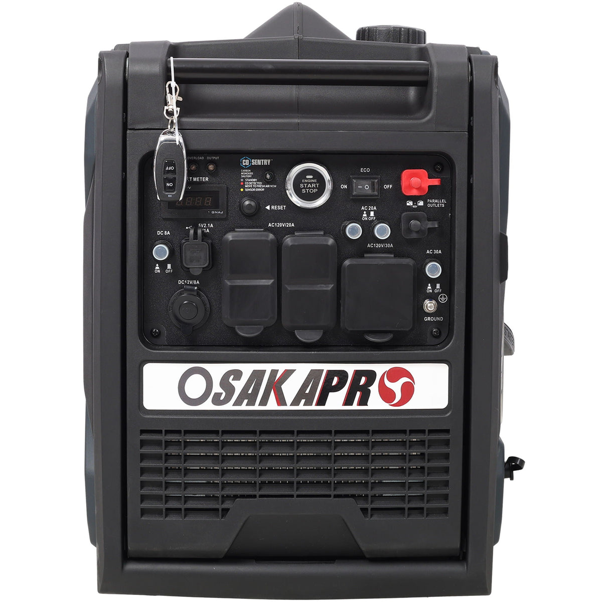 Super Quiet 5.5Kw Dual Fuel Inverter Generator with Electric & Remote Start - Dark Gray