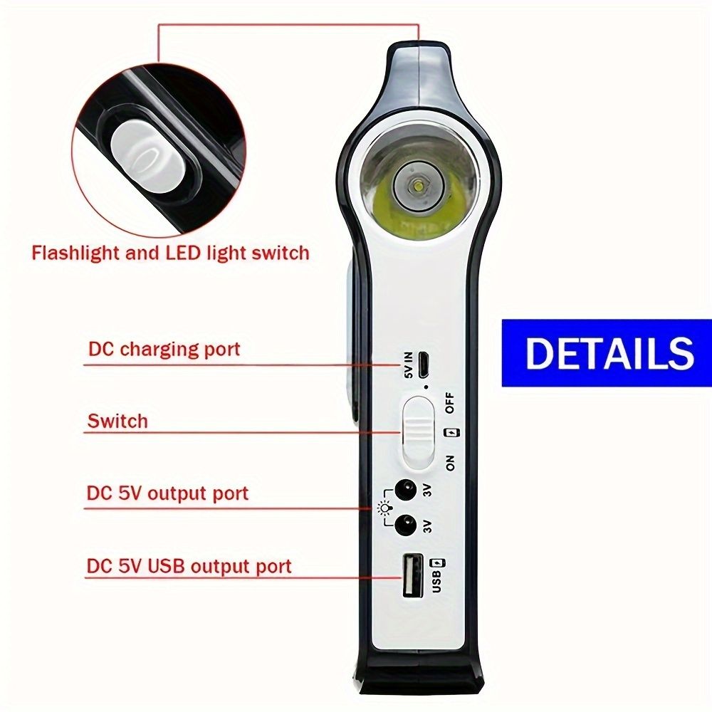 Portable Solar Panel Power Generator Kit with USB Charger