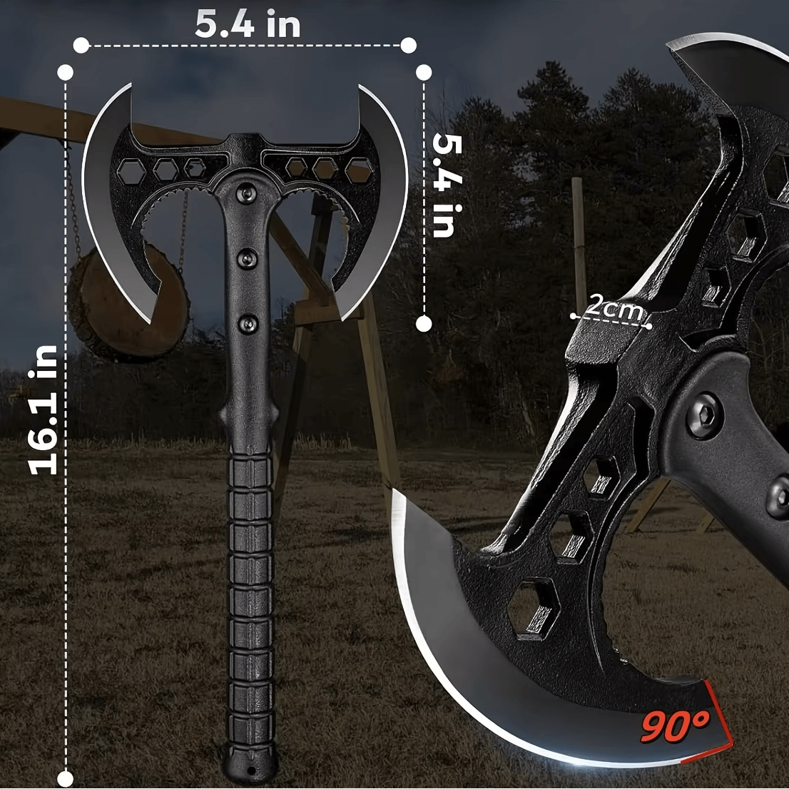 outdoor tactical camping axe | Camping, Backyard Wood-Chopping Axe-3