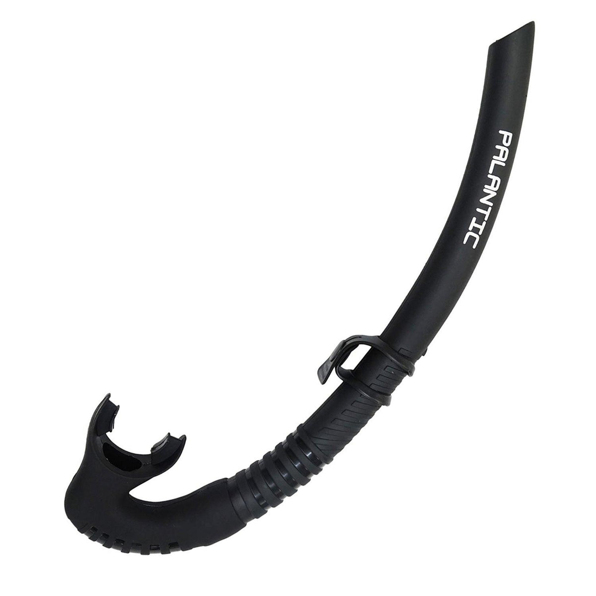 Palantic Black Spearfishing Free Dive Low Volume Flexible Snorkel