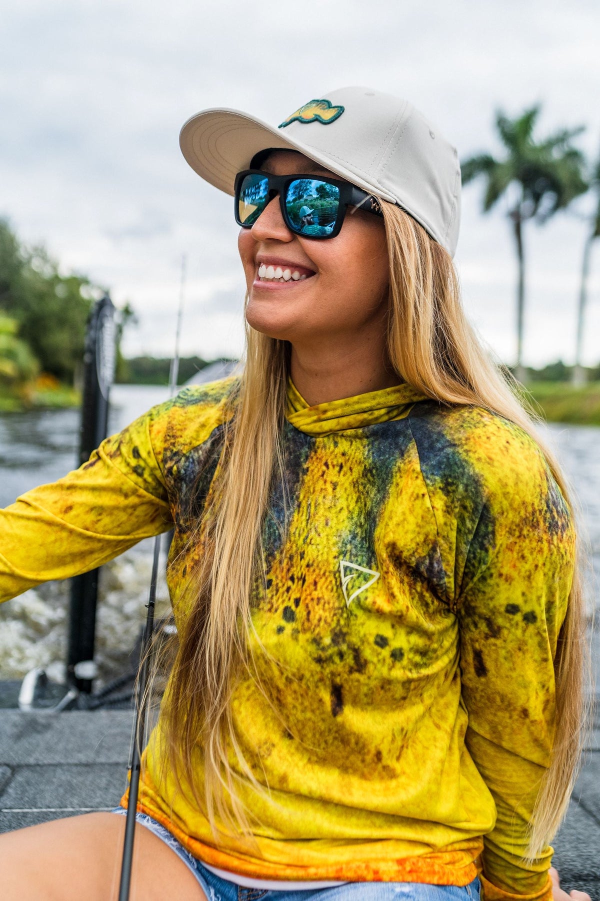 Peacock Bass Sport Tec Hooded Long Sleeve – Women's