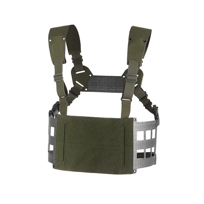Signal & Steel Extended Chest Rig V2 – MOLLE Modular Front Rig with Admin Storage
